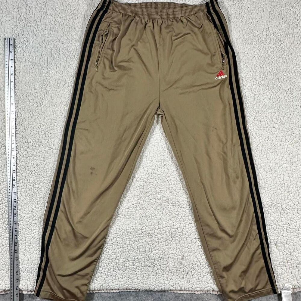 Adidas Men's Khaki and Tan Joggers-tracksuits